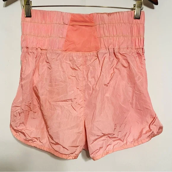 Free People Movement Womens Pink The Way Home Nylon Shorts Size Large - Picture 2 of 4